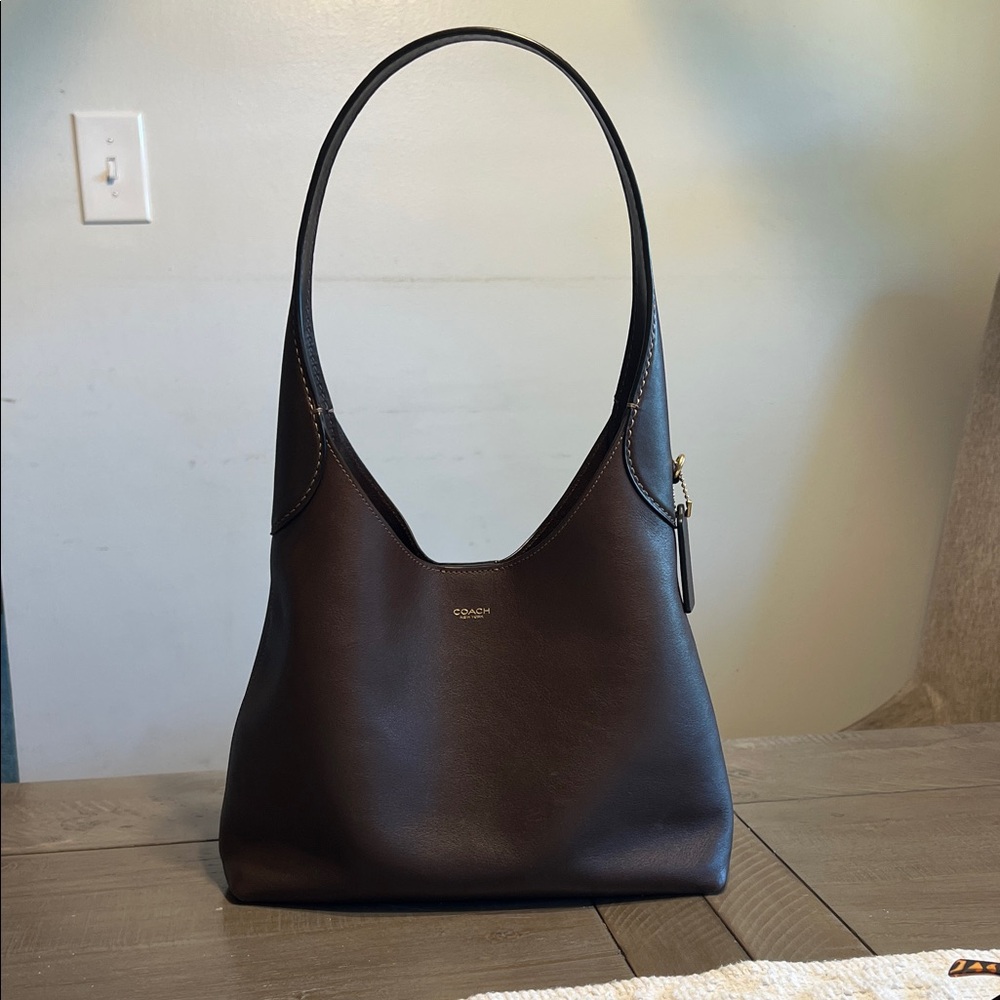Coach Maple Brooklyn 28  Hobo Leather Shoulder Bag